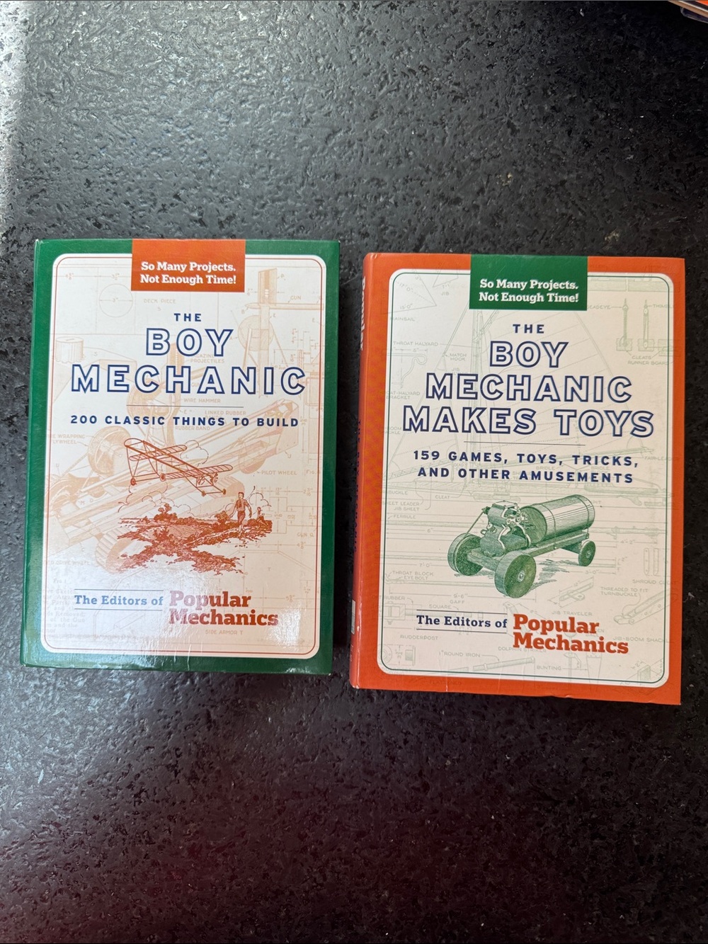 The Boy Mechanic / The Boy Mechanic Makes Toys Duo - - Green & Orange Covers